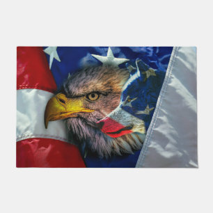Paillasson Loup d'aigle patriotique américain