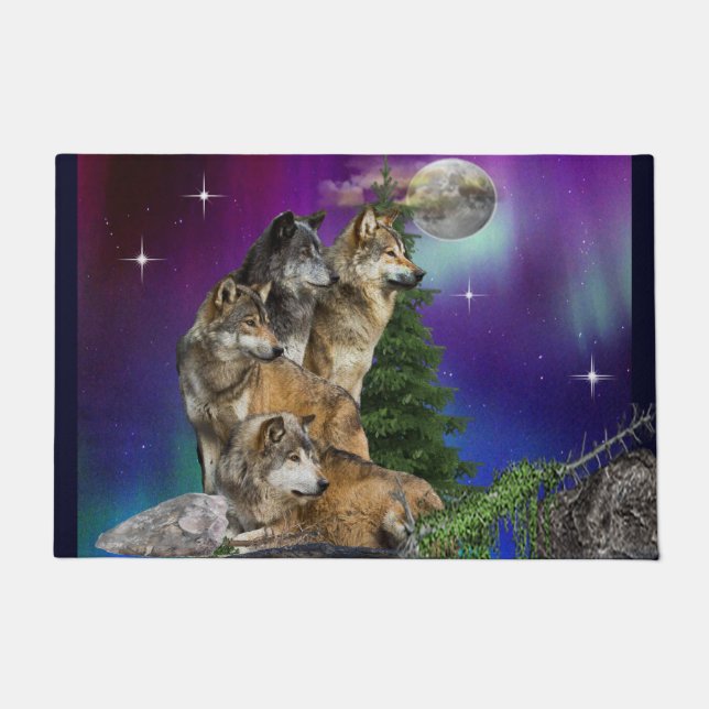 Paillasson Loup et Lune (Devant)