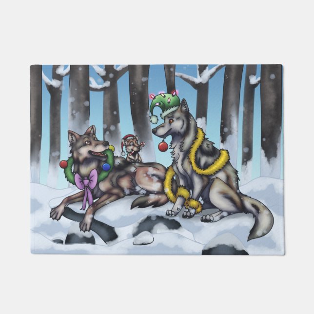 Paillasson Loups de vacances (Devant)