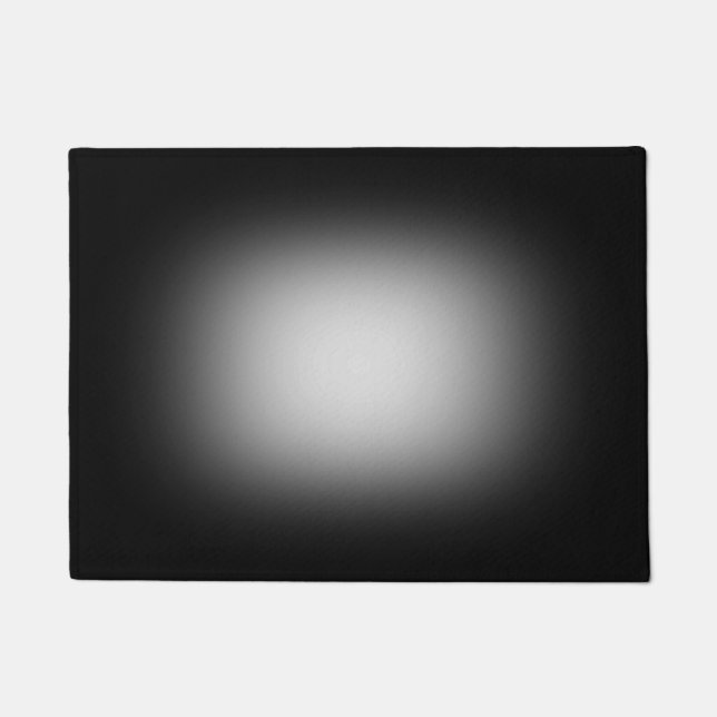 Paillasson Lumière blanche sur noir (Devant)