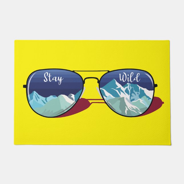 Paillasson Lunettes de soleil de montagne (Devant)