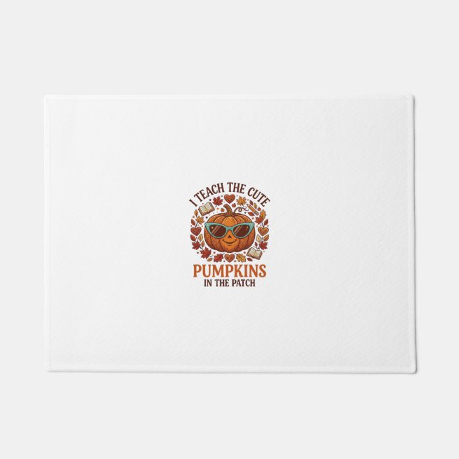 Paillasson Lunettes de soleil Halloween Patch Citrouilles Mig (Devant)
