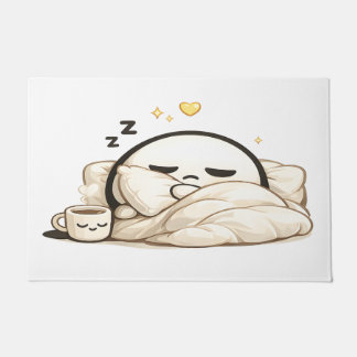 Paillasson Lunio endormi Café Matinal Cosy - Mignon Kawaii