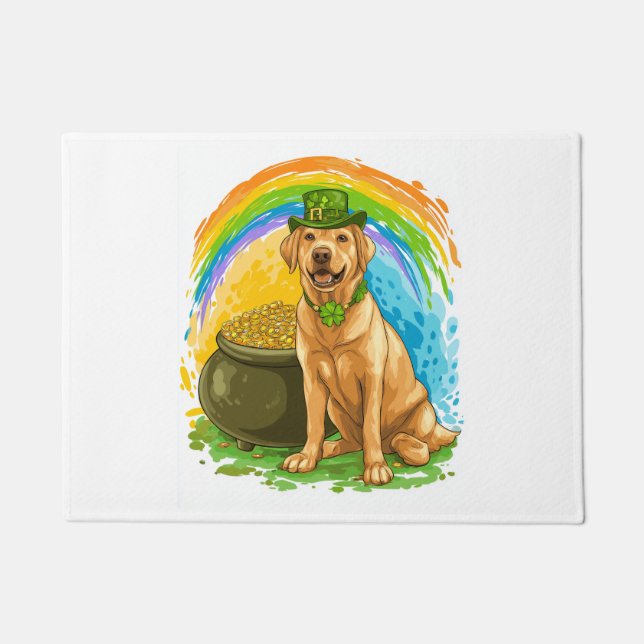 Paillasson Lutin Lab � Chien de la Saint-Patrick (Devant)