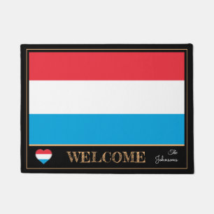 Paillasson Luxembourg & Flag house matelas/sports Bienvenue
