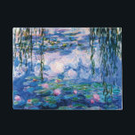Paillasson Lys d'eau par Claude Monet<br><div class="desc">Visitez mon magasin pour un design plus intéressant et plus de choix de couleurs => zazzle.com/iwheels*</div>