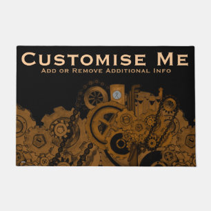 Paillasson Machines de Steampunk (cuivre)