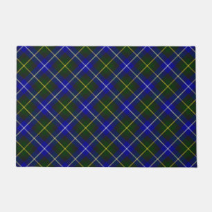 Paillasson Macneil de Barra tartan bleu vert plaid