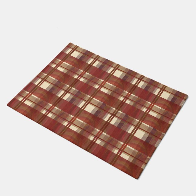 Paillasson Madras Plaid Fall Red (Incliné)
