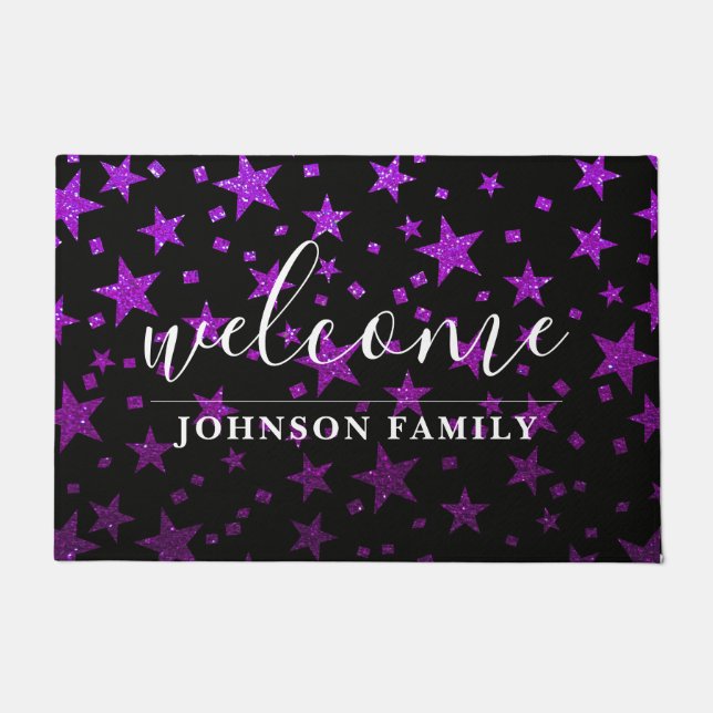 Paillasson Magic Star Galaxy Parties scintillant Enseignant É (Devant)