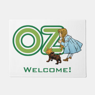 Paillasson Magicien d'Oz vintage Dorothy Toto avec de GRANDES