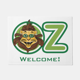 Paillasson Magicien d'Oz vintage, Lion dans la lettre O