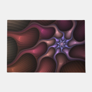Paillasson Magique brillant Abstrait rayé coloré Fractal