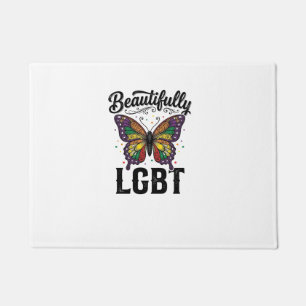 Paillasson Magnifique Chemise LGBT Papillon Vintage Fierté_1