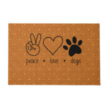 Main de la paix Amour Cœur Patte de Chien Mignon