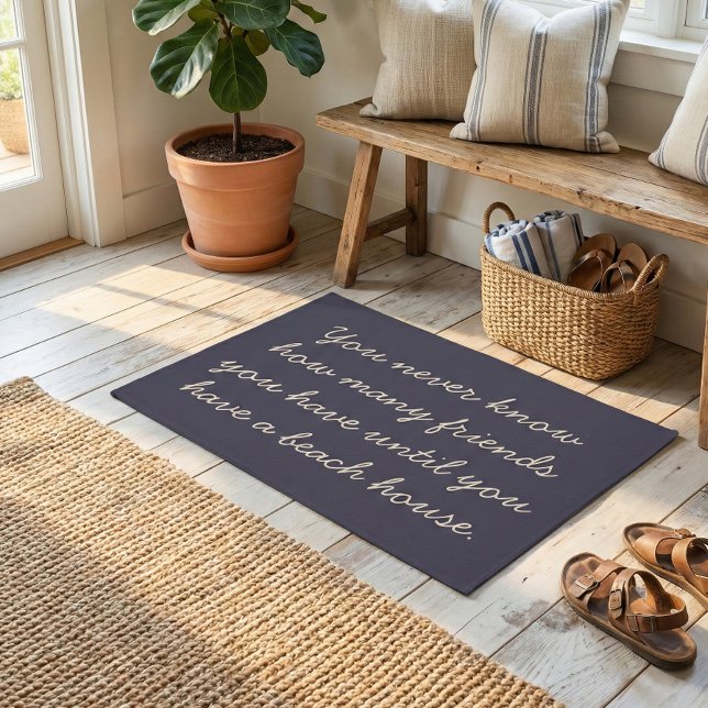 Paillasson Maison de plage amusante humour ami citation marin (Créateur téléchargé)