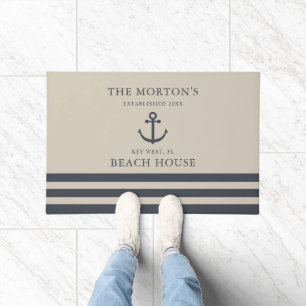 Paillasson Maison de plage de la famille Hale Blue Anchor