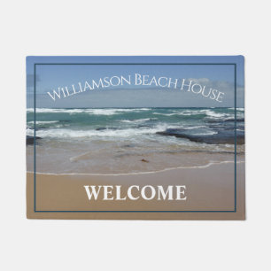 Paillasson Maison de plage personnalisée Ocean Door Mat