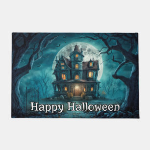 Paillasson Maison hantée   Bonne Halloween