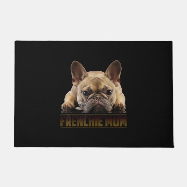Paillasson maman frenchie | cadeau de maman bulldog (Devant)