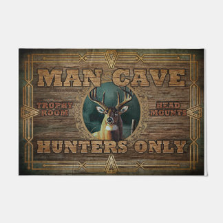 Paillasson Man Cave Rug, Chasseurs uniquement 