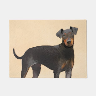 Paillasson Manchester Terrier Peinture Art animal original