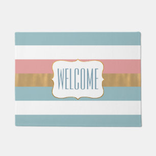 Paillasson Manteau de porte à rayures moderne