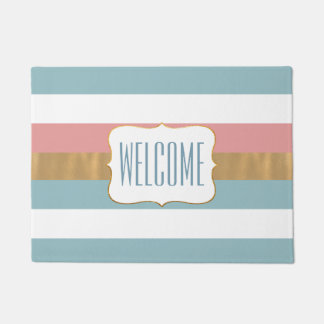 Paillasson Manteau de porte à rayures moderne