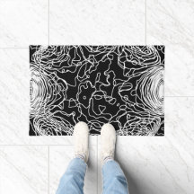 Manteau de porte en fil blanc