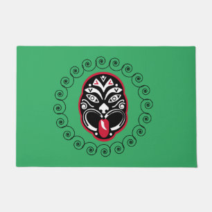Paillasson Maori Haka   Nouvelle-Zélande   Art natif   Décor