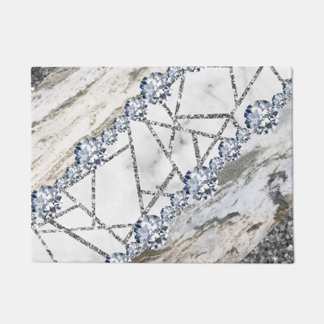 Paillasson Marbre gris or blanc (Devant)