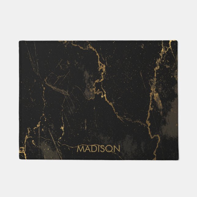 Paillasson Marbre noir d'or (Devant)