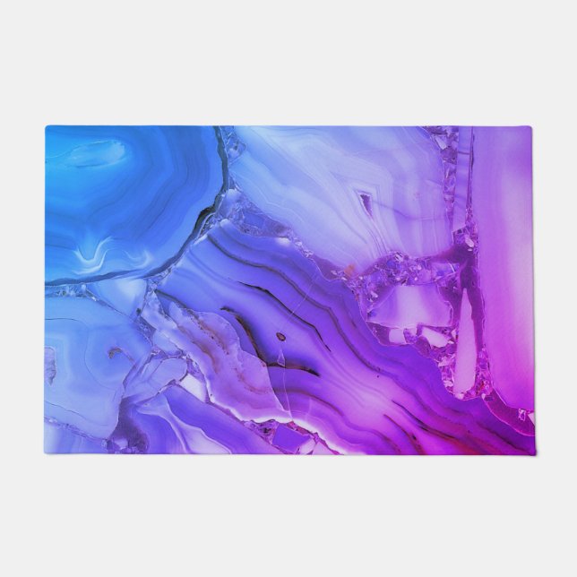 Paillasson Marbre Violet Exotique  (Devant)