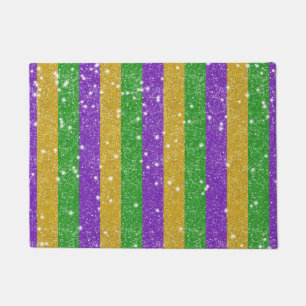 Paillasson Mardi Gras Couleurs Parties scintillant Stripe Bli