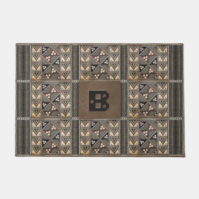 Paillasson Mariage hawaïen Tapa Cloth (Devant)