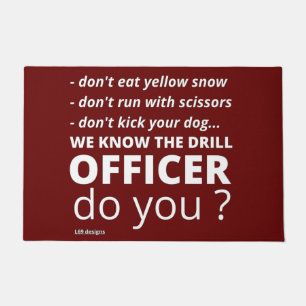 Paillasson marrant doormat "NOUS CONNAISSONS LE DRILL"