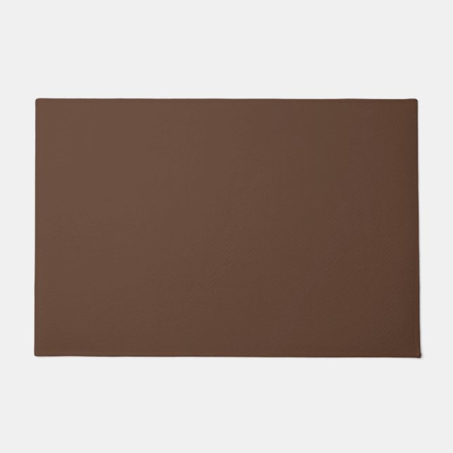 Paillasson Marron Chocolat Moderne Uni (Devant)