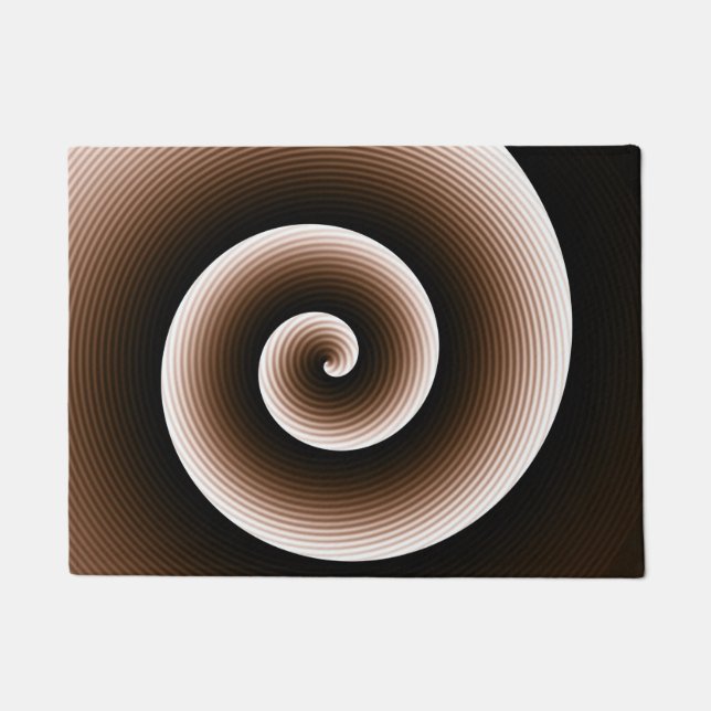 Paillasson Marron Rouille Spirale COOL (Devant)