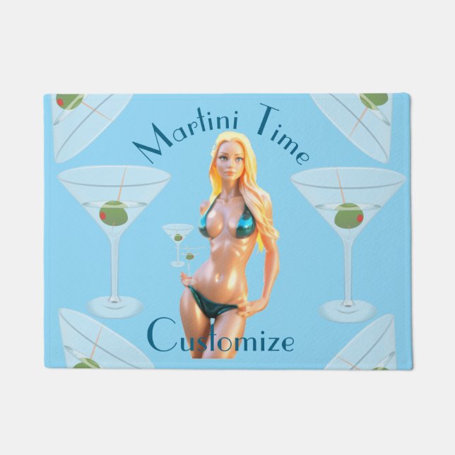 Paillasson Martini time Bikini Babe Thunder_Cove  (Devant)