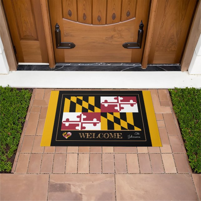 Paillasson Maryland doormat & Maryland Flag house mat / USA (De plein air)