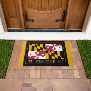 Paillasson Maryland & Maryland Drapeau de la maison mat/sport