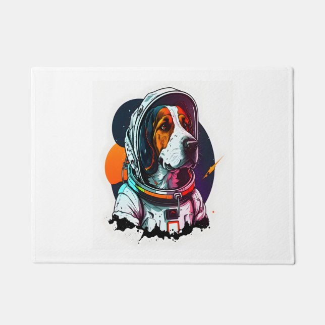 Paillasson Mascotte de chien Astronout (Devant)