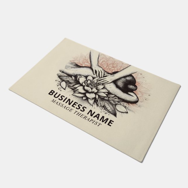 Paillasson Massage Thérapie Guérison Mains Énergie Spa Bien-ê (Incliné)