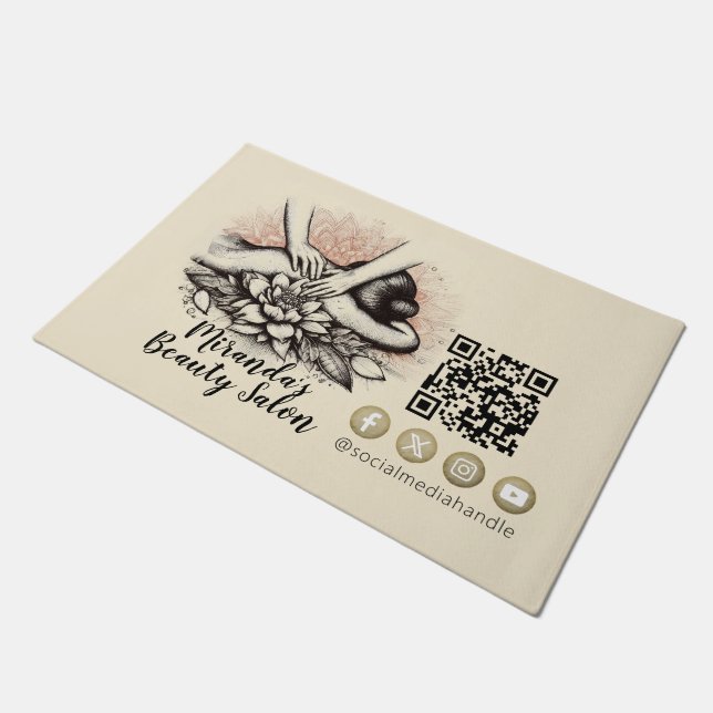 Paillasson Massage Thérapie Guérison Mains Énergie Spa Bien-ê (Incliné)