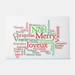 Paillasson Mat de la porte de Noël, Joyeux Noël