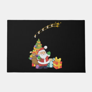 Paillasson Mat de la porte de Noël, Père Noël