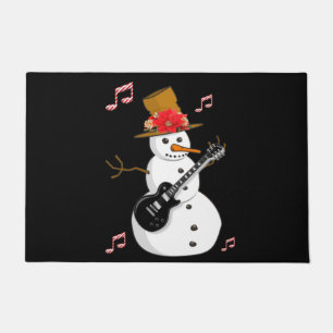 Paillasson Mat de la porte de Noël, Snowman