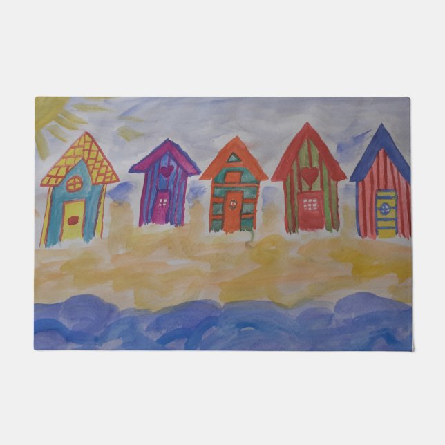 Paillasson Mat de la porte des cabanes de plage (Devant)