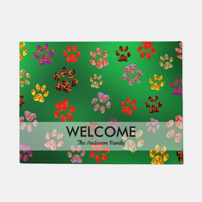 Paillasson Mat de la porte des pattes boueuses (Devant)