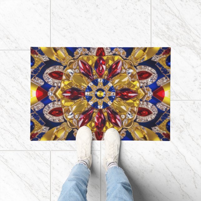 Paillasson Mat de porte avec design colombien Colors (Intérieur)